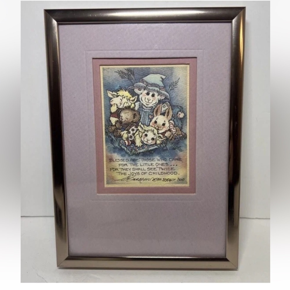 Framed JODY BERGSMA LIMITED EDITION #3354 OF 7500 ART PRINT SIGNED MATTED Gift